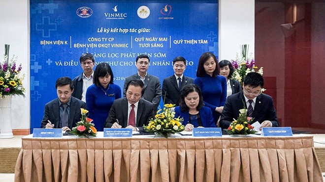 Vingroup hỗ trợ sàng lọc và điều trị ung thư cho người nghèo Vingroup hỗ trợ sàng lọc và điều trị ung thư cho người nghèo