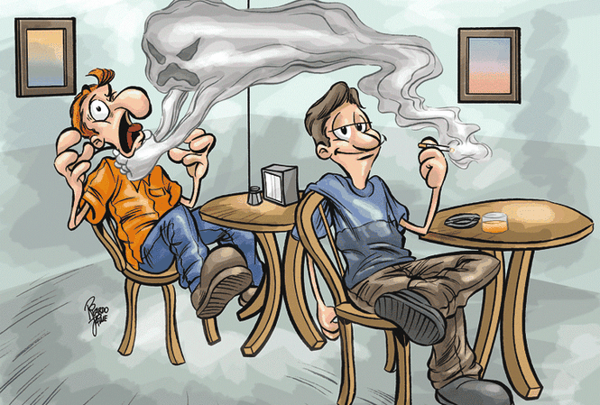 Hít phải khói thuốc lá cũng mắc nguy cơ ung thư Hít phải khói thuốc lá cũng mắc nguy cơ ung thư
