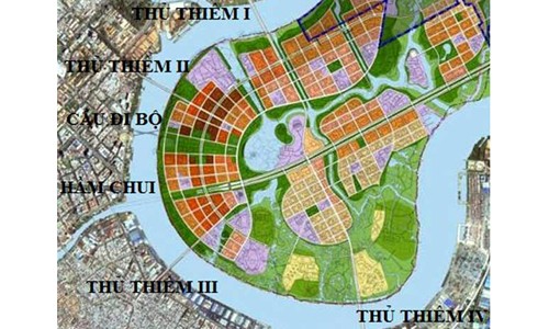 TP HCM đổi 16 khu đất lấy cầu Thủ Thiêm 4 Theo quy hoạch sẽ có 5 cây cầu và một hầm chui nối trung tâm và các quận khác với khu đô thị mới Thủ Thiêm (quận 2).