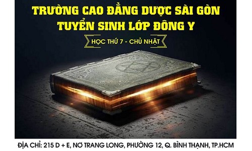 Tuyển sinh đào tạo lớp Đông Y Trường Cao đẳng Dược Sài Gòn Tuyển sinh đào tạo lớp Đông Y Trường Cao đẳng Dược Sài Gòn