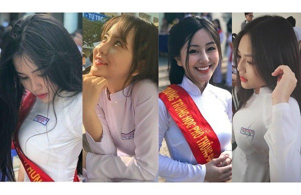 4 nữ sinh xinh đẹp, dáng chuẩn học trường THPT Bình Hưng Hoà, TP.HCM Các nữ sinh nổi tiếng của trường THPT Bình Hưng Hoà