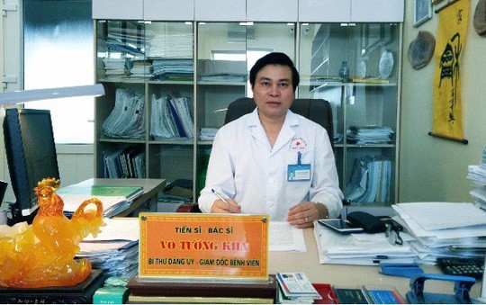 Quyết định kỷ luật bí thư, giám đốc Bệnh viện Thể thao Võ Tường Kha Ông Võ Tường Kha, Bí thư Đảng bộ bộ phận kiêm Giám đốc Bệnh viện Thể thao Việt Nam - Ảnh: Mai Thảo