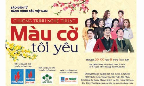 Sắp tổ chức chương trình nghệ thuật “Màu Cờ tôi yêu” Sắp tổ chức chương trình nghệ thuật “Màu Cờ tôi yêu”