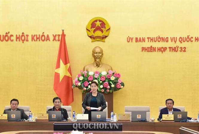 UBTVQH thông qua Nghị quyết quy định cấp hàm Trung tướng, Thiếu tướng Công an Chủ tịch Quốc hội phát biểu bế mạc phiên họp.