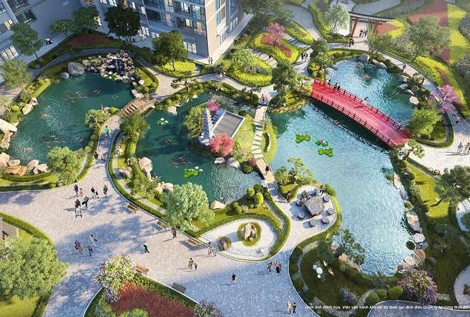 Ra mắt căn hộ Ruby tại ‘thành phố biển hồ’ Vinhomes Ocean Park Vườn Nhật Bản với hàng loạt cảnh quan đặc trưng của xứ sở Phù Tang như vườn hoa 4 mùa, hồ cá Koi, cầu Nhật, cổng Torii,...(ảnh minh họa)
