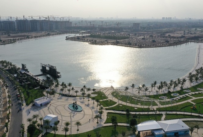 5 ấn tượng về sự kiện ra mắt hồ Vinhomes Ocean Park Hồ trải cát trắng 24.5ha – kỳ tích của đại dự án Vinhomes Ocean Park