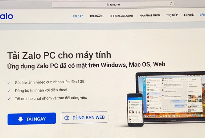 Yêu cầu thu hồi tên miền Zalo.vn và Zalo.me vì hoạt động mạng xã hội không phép Tên miền Zalo.vn và Zalo.me đang bị yêu cầu thu hồi - Ảnh chụp màn hình