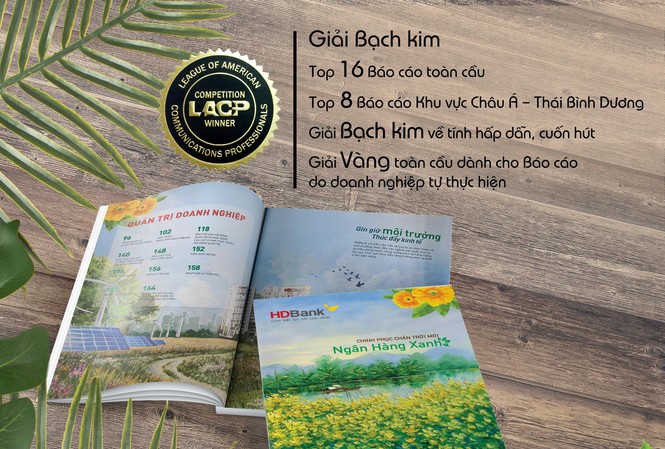Báo cáo thường niên HDBank đạt giải bạch kim quốc tế Báo cáo thường niên HDBank đạt giải bạch kim quốc tế