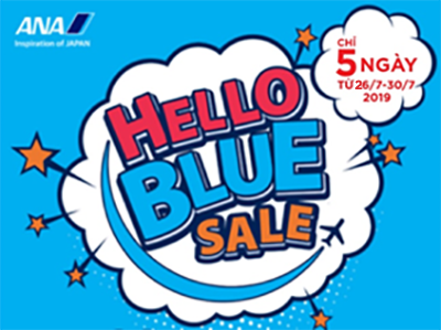 Hãng hàng không ANA triển khai chương trình khuyến mãi lớn ‘Hello Blue Sale’ Hãng hàng không ANA triển khai chương trình khuyến mãi lớn ‘Hello Blue Sale’