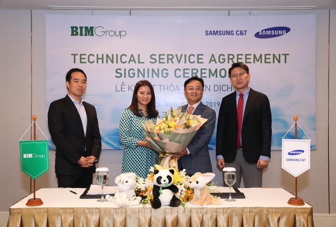 Bim Group kí kết thỏa thuận dịch vụ kỹ thuật với Samsung C&T Bim Group kí kết thỏa thuận dịch vụ kỹ thuật với Samsung C&T