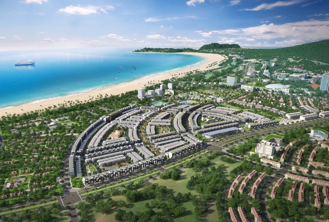 Đất nền ven biển 'gà son' cho những nhà đầu tư thông thái Tổng thể khu Đô thị Nhơn Hội New City
