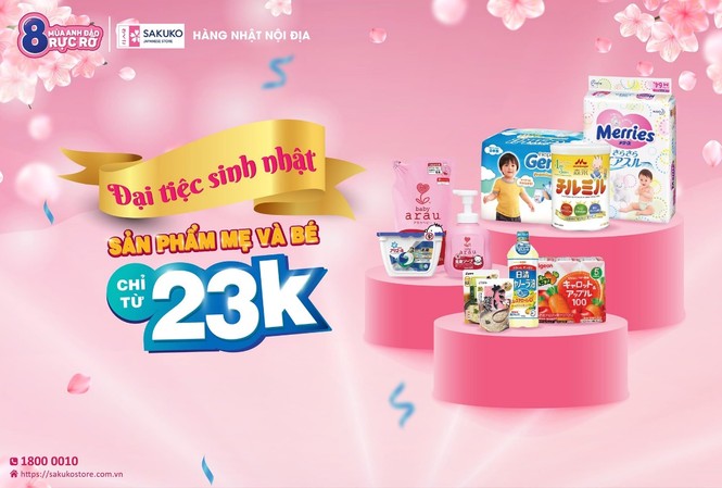 Đại tiệc sinh nhật – Sakuko Japanese Store giảm giá 50% Đại tiệc sinh nhật – Sakuko Japanese Store giảm giá 50%
