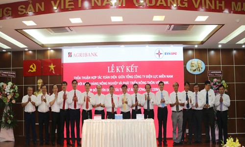 Agribank và Tổng Công ty Điện lực miền Nam ký kết thỏa thuận hợp tác toàn diện Agribank và Tổng Công ty Điện lực miền Nam ký kết thỏa thuận hợp tác toàn diện