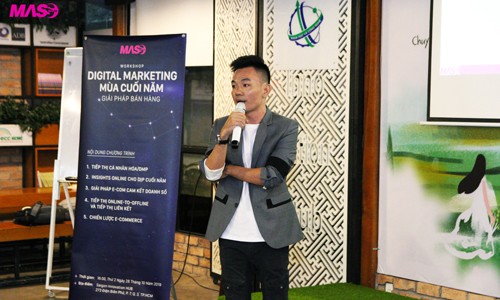 Masso tổ chức hội thảo giải pháp bán hàng qua Digital hiệu quả cho doanh nghiệp Anh Nguyễn Vũ Xuyên (Masso Executive Director) chia sẻ tại workshop