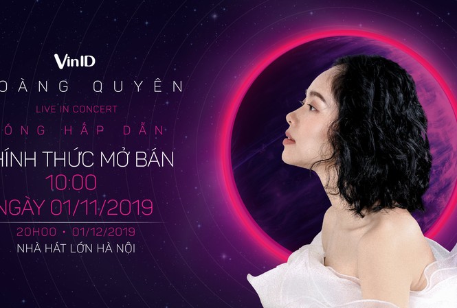 VinID mở bán vé liveshow 'Sóng hấp dẫn' của ca sĩ Hoàng Quyên VinID mở bán vé liveshow 'Sóng hấp dẫn' của ca sĩ Hoàng Quyên