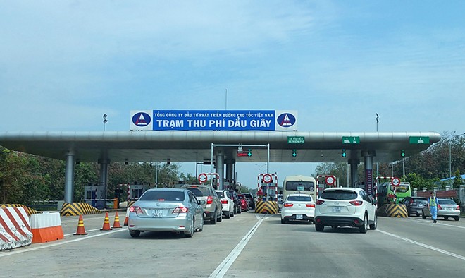 Hôm nay kết thúc kiểm tra trạm thu phí Dầu Giây Trạm thu phí TPHCM - Long Thành - Dầu Giây Ảnh: PV