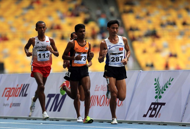 Kỷ lục gia 5 lần vô địch SEA Games với Tiền Phong Marathon 2019 Nhà vô địch SEA Games Nguyễn Văn Lai (dẫn đầu) sẵn sàng chinh phục thử thách mới trên đường chạy Tiền Phong Marathon 2019 ảnh: VSI