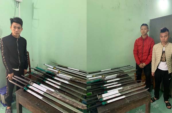 Hỗn chiến kinh hoàng bằng súng, vòi phun xăng Các đối tượng bị bắt giữ
