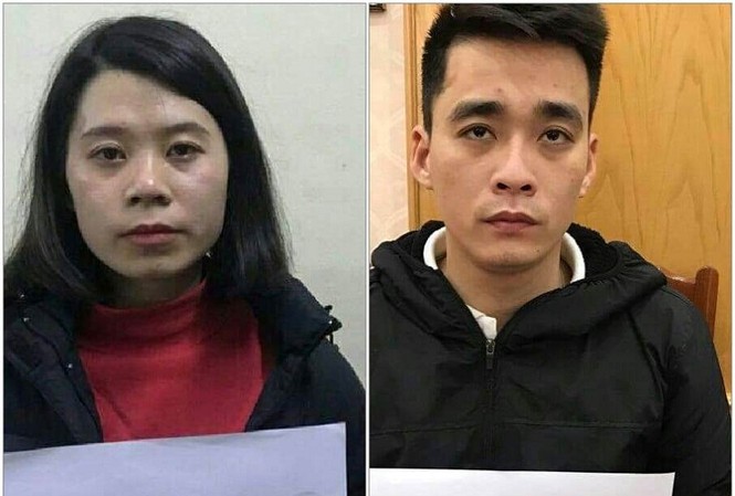 Khởi tố, bắt tạm giam 4 bị can hoạt động tín dụng đen Các đối tượng Nguyễn Thị Châm Anh và Nguyễn Văn Cương - Ảnh: NĐT