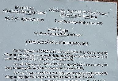 Cảnh cáo cán bộ thẩm tra hồ sơ vụ trung úy công an bị xuất ngũ Cảnh cáo cán bộ thẩm tra hồ sơ vụ trung úy công an bị xuất ngũ