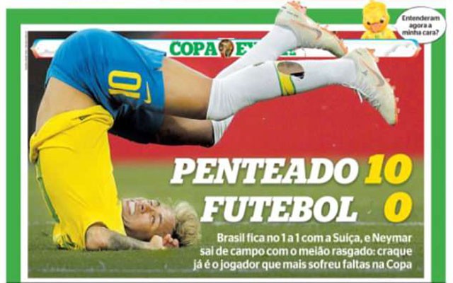 Truyền thông Brazil bất ngờ chỉ trích Neymar thậm tệ Neymar bị giới truyền thông Brazil mỉa mai.