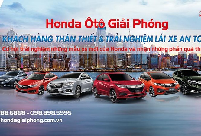 Trải nghiệm lái xe an toàn với Honda ôtô Giải Phóng ngày 16/3 Trải nghiệm lái xe an toàn với Honda ôtô Giải Phóng ngày 16/3