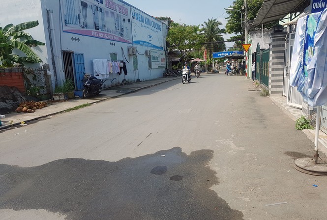 Đâm chết người vì chê tép ma tuý nhỏ hơn thoả thuận Hiện trường nơi xảy ra vụ việc. Ảnh PV.