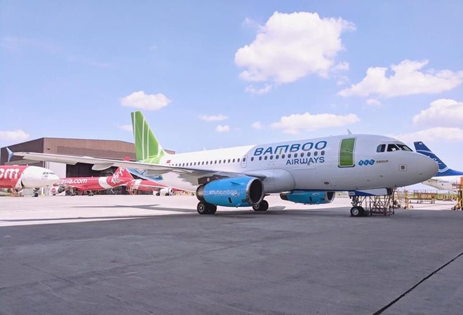 Bamboo Airways xong thủ tục để được cất cánh Máy bay A321 của Bamboo Airways thuê đã được đưa về Việt Nam.