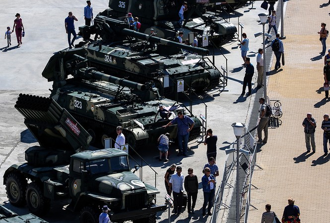 Hé lộ những thiết bị quân sự tối tân được Nga mang đến Army-2019 Army-2019 sẽ diễn ra từ 25/6 đến 30/6. Ảnh: Tass