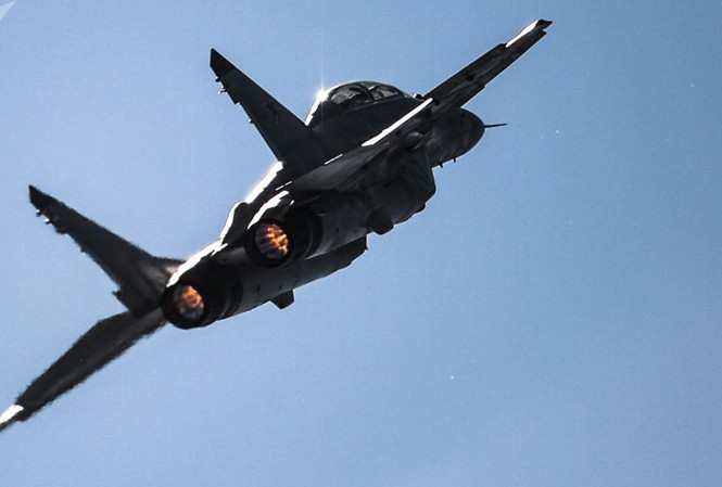 Chiến đấu cơ MiG-29 rơi xuống biển Caspi, phi công mất tích Một chiếc máy bay phản lực MiG-29. Ảnh: Sputnik