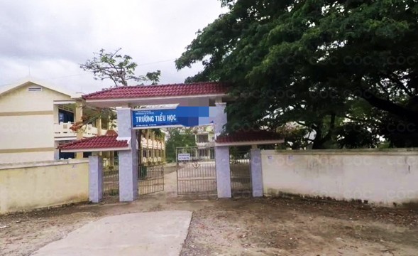 Chó ‘điên’ xông vào trường cắn hàng loạt học sinh tiểu học Trường tiểu học số 1 Tịnh Hòa nơi xảy ra vụ việc. Ảnh Nguyễn Ngọc