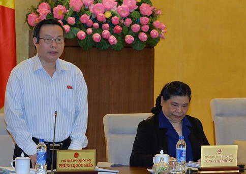 Có địa phương coi thường hoạt động giám sát của Quốc hội Phó Chủ tịch Quốc hội Phùng Quốc Hiển