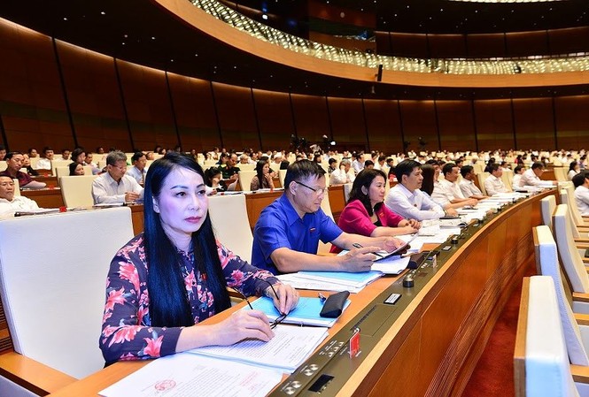 Quốc hội thông qua Nghị quyết phân bổ ngân sách trung ương 2019 Chiều 14/11, Quốc hội đã biểu quyết thông qua Nghị quyết phân bổ ngân sách trung ương năm 2019. Ảnh Như Ý