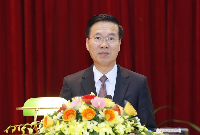 'Chia sẻ thông tin tốt, môi trường internet sẽ trong lành hơn' Trưởng Ban Tuyên giáo Trung ương Võ Văn Thưởng phát biểu tại hội nghị