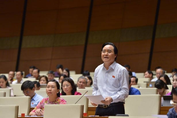 Vụ gian lận thi cử: Bộ trưởng Phùng Xuân Nhạ nhận trách nhiệm trước Quốc hội Bộ trưởng Phùng Xuân Nhạ. Ảnh Như Ý