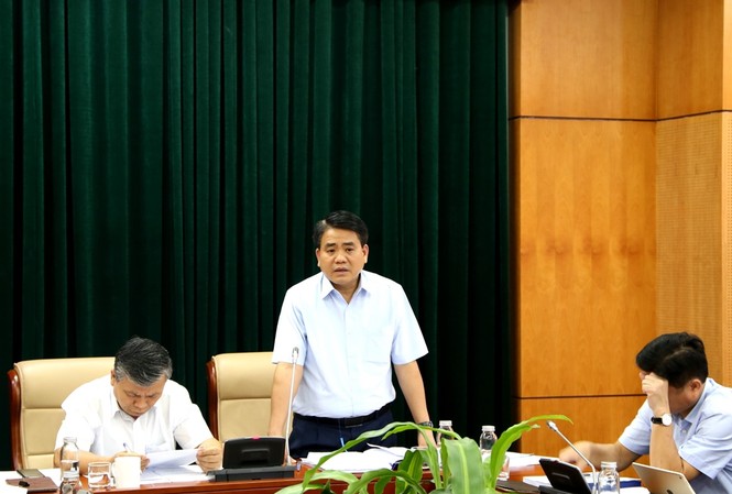 Đề xuất Hà Nội được tự quyết chi trả thu nhập cho cán bộ, công chức Chủ tịch UBND thành phố Hà Nội Nguyễn Đức Chung phát biểu tại hội thảo