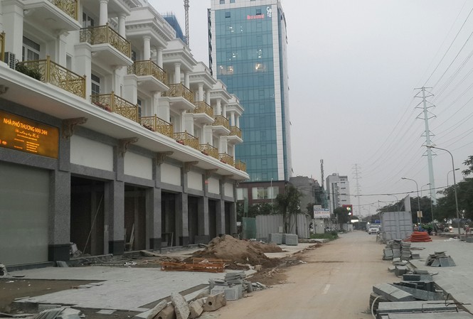 Nhà phố 'không được ở' vẫn có giá gần chục tỷ mỗi căn Một dự án nhà phố thương mại shophouse. Ảnh minh họa.