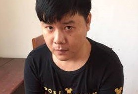 Tin bạn mất xe Đối tượng Anh tại cơ quan công an. Ảnh: D. Linh