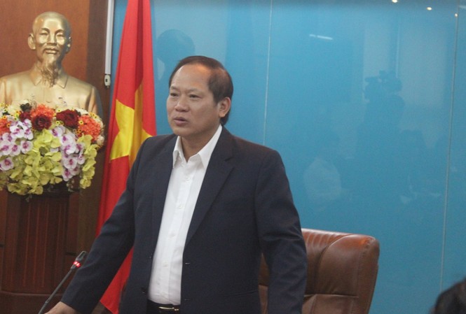 Bộ trưởng Trương Minh Tuấn bác tin bị ung thư Bộ trưởng Bộ Thông tin và Truyền thông Trương Minh Tuấn phát biểu tại buổi làm việc.