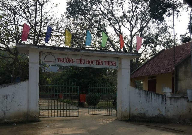 Trường học bị phạt vì tổ chức hoạt động câu lạc bộ trong giờ chính khóa Trường tiểu học Yên Thịnh. Ảnh Dân Trí