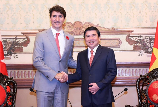 Thủ tướng Canada Justin Trudeau gặp Chủ tịch UBND TPHCM Thủ tướng Canada Justin Trudeau gặp Chủ tịch UBND TPHCM