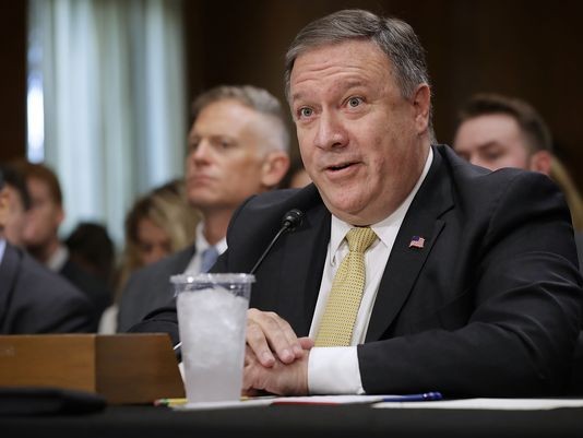 Hậu huỷ họp, Mỹ chuẩn bị trừng phạt Triều Tiên? Ngoại trưởng Mỹ Mike Pompeo. Ảnh: Getty