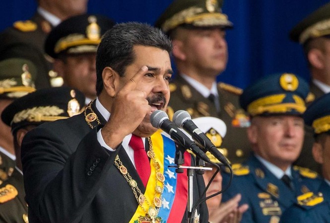 Venezuela tuyên bố tìm ra chủ mưu vụ ám sát Tổng thống Tổng thống Venezuela Nicolas Maduro. Ảnh: EPA