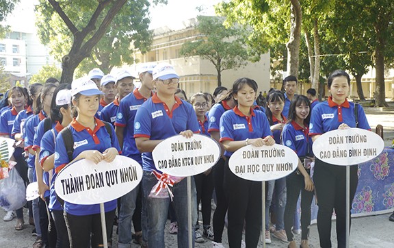 Bình Định ra quân tiếp sức mùa thi năm 2019 Các đội tình nguyện tiếp sức mùa thi.