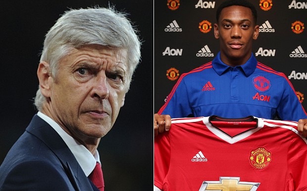 Người đại diện của Martial mỉa mai HLV Wenger Martial không mua Martial vì tin rằng cầu thủ này chỉ biết đá cánh.