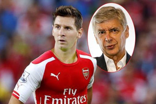 Cổ động viên Arsenal góp tiền trả lương cho Messi Nếu đến Premier League, Messi thích khoác áo Arsenal.
