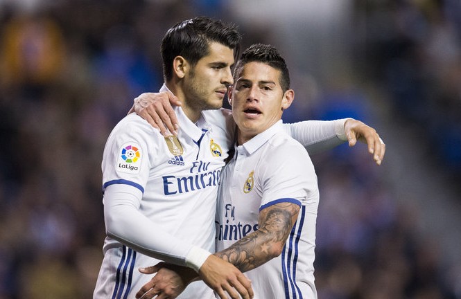 Thất vọng với Zidane, 2 sao Real tháo chạy sang Anh James Rodriguez và Alvaro Morata không còn muốn làm học trò của HLV Zidane.
