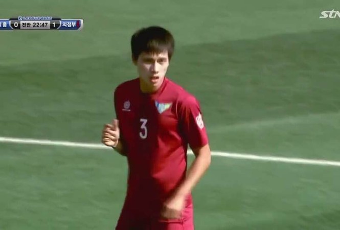 BẢN TIN Thể thao: Cầu thủ HAGL giúp đội bóng Hàn thắng trận play-off Anh Tài rất được trọng dụng trong màu áo FC Uijeongbu.