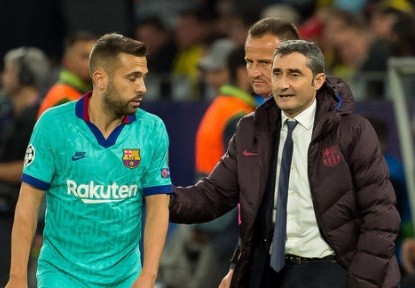 HLV Valverde báo tin buồn về nhân sự của Barcelona HLV Ernesto Valverde xác nhận chấn thương của Jordi Alba.