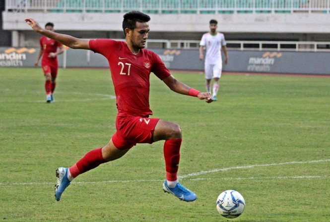 Indonesia mất 'đại pháo' khi đấu U22 Việt Nam? Muhammad Rafli khó lòng ra sân đấu U22 Việt Nam.